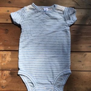 Carter’s Baby Striped Onesie with lace